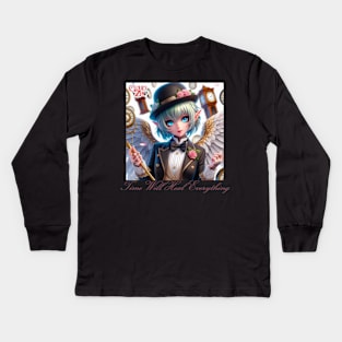 Cloud Zer0 Angel Girl Kids Long Sleeve T-Shirt